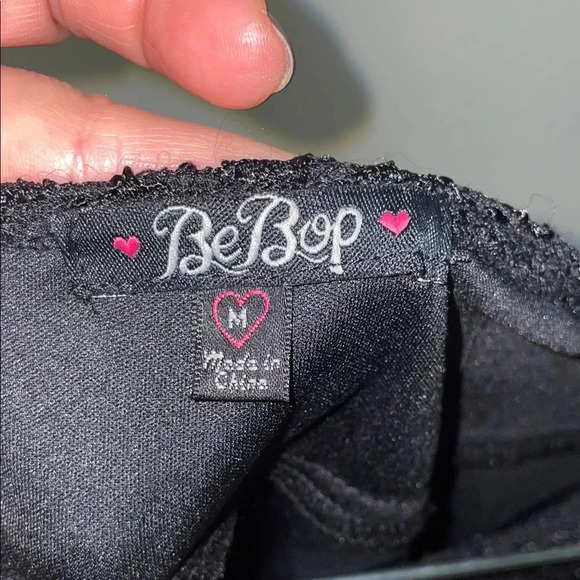 BeBop Black Mini Skater Skirt for Work - Picture 5 of 6